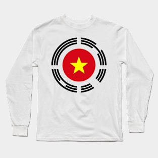 Korean Vietnamese Multinational Patriot Flag Series Long Sleeve T-Shirt